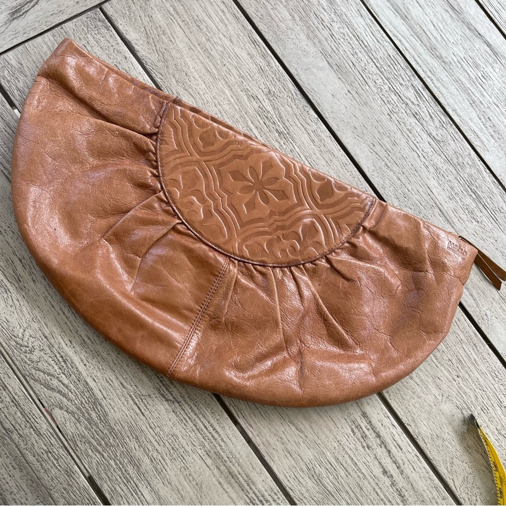 Hobo International Large Leather Crescent Clutch